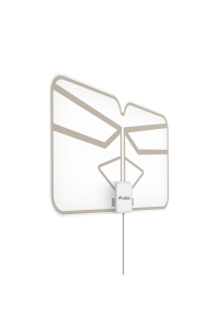 ANTENNA TV FLEXI DA INTERNO TRASPARENTE DVB-T2 HEVC DAB+ FILTRO 5G USB 5VDC