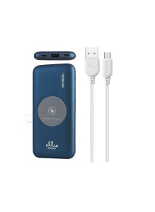 POWERBANK CARICABATTERIA WIRELESS A INDUZIONE MAGSAFE 10000mA 2,1A 25W BLU