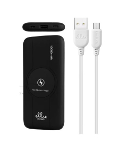 POWERBANK CARICABATTERIA WIRELESS A INDUZIONE MAGSAFE 10000mA 2,1A 25W NERA