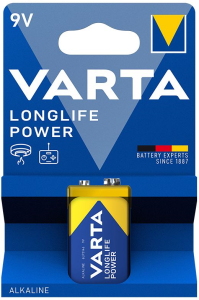 BATTERIA LONGLIFE POWER 9V VARTA