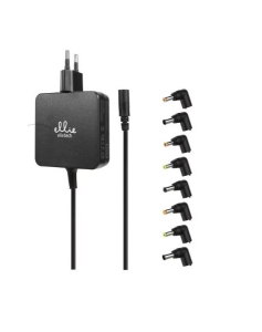 (copia) ALIMENTATORE PER NOTEBOOK 45W MAX OUT 15V-19V 3A CON 8 PLUG ADATTATORI IN DOTAZIONE