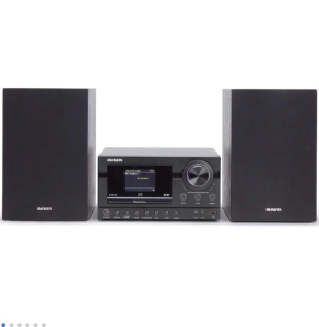 SISTEMA HIFI INTERNET RADIO LETTORE CD BLUETOOTH 5.2 USB AUX FM DAB+ HDMI PHONO 2X50W RMS AIWA