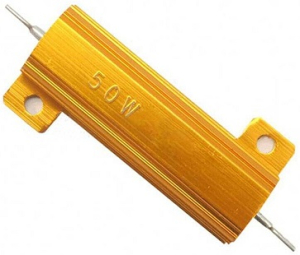 RESISTENZA DI POTENZA CORAZZATA 50W 4OHM 5% TERMINALI ASSIALI A SALDARE