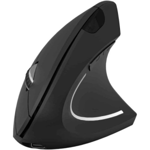 MOUSE VERTICALE WIRELESS RICARICABILE BLUETOOTH 5.2+2,4GHz 1600dpi NERO
