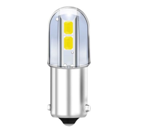 LAMPADINA LED BAIONETTA BA-9S T4W 4 SMD 6000K 12VDC