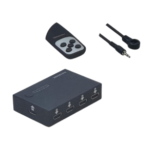SWITCH HDMI 1.4 5 IN 1 OUT UHD 4K CON TELECOMANDO 5VDC