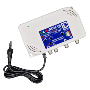 CENTRALINO LARGA BANDA AUTOALIMENTATO 3 IN BIII UHF 35dB 1 OUT MAX 120dB UHF 115dB VHF 5G