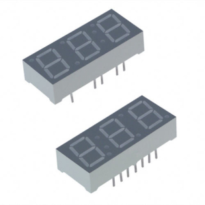 DISPLAY LED 7 SEGMENTI 3 CIFRE 12 PIN ANODO COMUNE 30x16x7mm