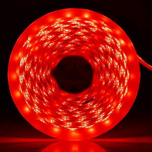 STRISCIA LED ROSSA 4,8W/mt 60LED/mt DIMMERABILE IP20 12VDC 5mt VITO