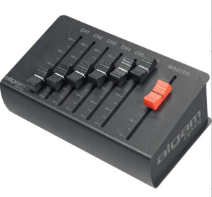 CONTROLLER DMX 6 CANALI RICARICABILE ALGAM EKO