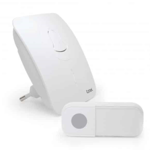 CAMPANELLO WIRELESS CON LED 16 SUONERIE PORTATA 100mt BIANCO AVIDSEN