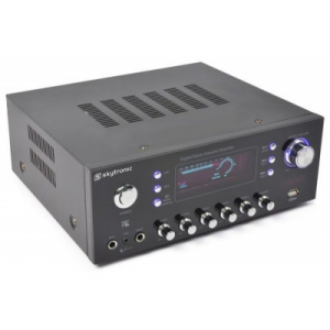 AMPLIFICATORE KARAOKE CON RADIO FM E USB. 2X 60W SKYTRONIC AV-120FM 103.206.