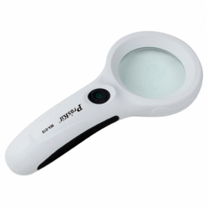 LENTE DI INGRANDIMENTO 3X CON 8 LED + LUCE UV 56mm