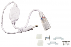 ALIMENTATORE STRISCIA LED 220V 2 PIN DOPPIA FILA - NON compatibile con strisce a 12V