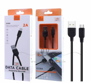 CAVO DA USB/A A MICROUSB 1mt 5VDC 2A NERO ELLIETECH