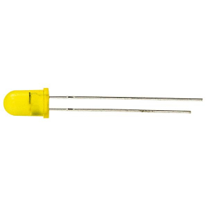 LED 5MM INTERMITTENTE GIALLO  / 2,4V>2,8V / 25MA