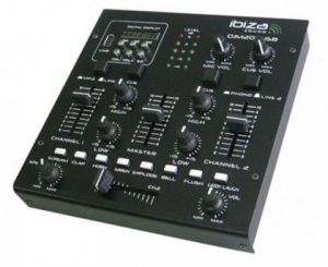 IBIZA MIXER 3 CANALI  5 INGRESSI - CON EFFETTI - USB - MP3 - SD