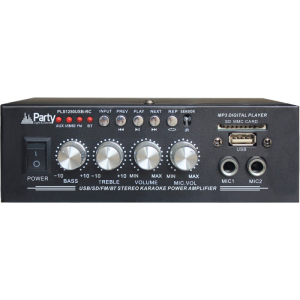 AMPLIFICATORE KARAOKE 2 X 25W 2 CH MIC CON EQUALIZZATORE