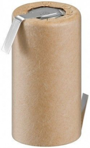 BATTERIA SUB-C 2000mAh 1,2V Ni-Mh CON LAMELLE RIVESTIMENTO IN CARTONE