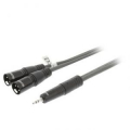 CAVO AUDIO 2 XLR MASCHIO JACK 3,5mm MASCHIO STEREO 3mt NEDIS
