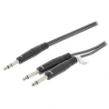 CAVO AUDIO JACK 6,35mm STEREO MASCHIO 2 JACK 6.35mm MONO MASCHIO 3mt SWEEX