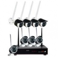 KIT 8 TELECAMERE WIFI PONTE RADIO MOTION EMAIL APP IOS/ANDROID IP65 1080P 2MPX 3,6 MM