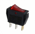 INTERRUTTORE LUMINOSO 10X28 12V ROSSO