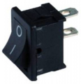 INTERRUTTORE UNIPOLARE MINIAT. NERO 6A