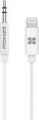 Promate Cavo audio stereo jack da 3,5mm certificato MFi con connettore Lightning 1 mt BIANCO
