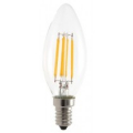 LAMPADINA C35 FILAMENTO CLEAR 4,8W E14 3000K 540LM 360° 35x100 V