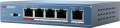 SWITCH POE 4 PORTE POE + 1 LINK 10/100MB 51VDC 63W HIKVISION