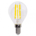 LAMPADA LED G45 serie Filament Trasp., E14, 6W, FA320° 2700K, 220Vac, LM780, RA80, 45*80mm
