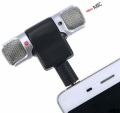 MICROFONO STEREO snodabile 90° jack 3,5mm 4 poli per smartphone e tablet