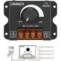 Dimmer Light-Controller Alimentazione striscia LED monocolore 12V 24V 30A con luminosità regolabile