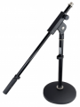 ASTA BASSA A GIRAFFA REGOLABILE PER MICROFONO CON BASE IN METALLO SUPPORTO KARMA