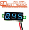 DISPLAY VOLTMETRO DIGITALE 0,28" BLU da PANNELLO 2 FILI 2,5-30VDC