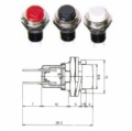 PULSANTE ON-OFF MOMENTANEO BIANCO/ROSSO