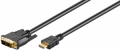 Cavo DVI/HDMI™ 1,5MT Spina DVI-D Single-Link (18+1pin) > Spina HDMI™ (tipo A) DORATO