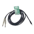 CAVO AUDIO JACK 3,5mm STEREO MASCHIO 2 JACK 6,35mm MONO MASCHIO 3mt KARMA