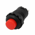 INTERRUTTORE A PULSANTE TONDO DA PANNELLO 1,5A 250VAC 3A 125VAC ON/OFF ROSSO
