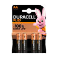 BATTERIA ALKALINA STILO AA MN1500 BLISTER 4PZ DURACELL PLUS +100%