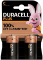 BATTERIA ALKALINA MEZZATORCIA C MN1400 BLISTER 2PZ DURACELL PLUS +100%