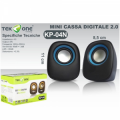 TEK ONE CASSE PER PC 2.0 ATTIVE USB TEKONE 4OHM 5W