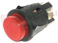 INTERRUTTORE BIPOLARE TONDO LUMINOSO ROSSO 16A 250VAC DIAMETRO 24mm