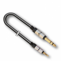 CAVO AUDIO JACK 6,35mm STEREO MASCHIO JACK 3,5mm STEREO MASCHIO 5mt X-PRO DOPPIA SCHERMATURA AUDIODESIGN