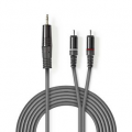 CAVO AUDIO JACK 3,5mm MASCHIO 2 RCA MASCHIO 1,5mt NEDIS