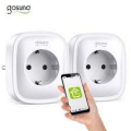 GOSUND COPPIA DI SPINE/PRESE SCHUKO INTELLIGENTI CONSUMI CON APP WIFI 2,4Ghz 2XUSB 16A
