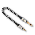 CAVO AUDIO JACK 3,5mm STEREO MASCHIO JACK 6,35mm MASCHIO MONO 5mt AUDIODESIGN X-PRO DOPPIA SCHERMATURA