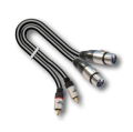 CAVO AUDIO 2 XLR FEMMINA 2 RCA MASCHIO 1,5mt DOPPIA SCHERMATURA AUDIODESIGN