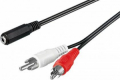 CAVO DA PRESA JACK 3,5mm STEREO A 2X SPINA RCA 1,4MT